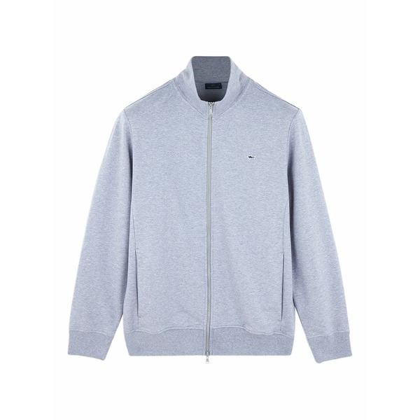 ポールアンドシャーク メンズ パーカー・スウェットシャツ アウター Zip-up fleece sweatshirt Grey｜asty