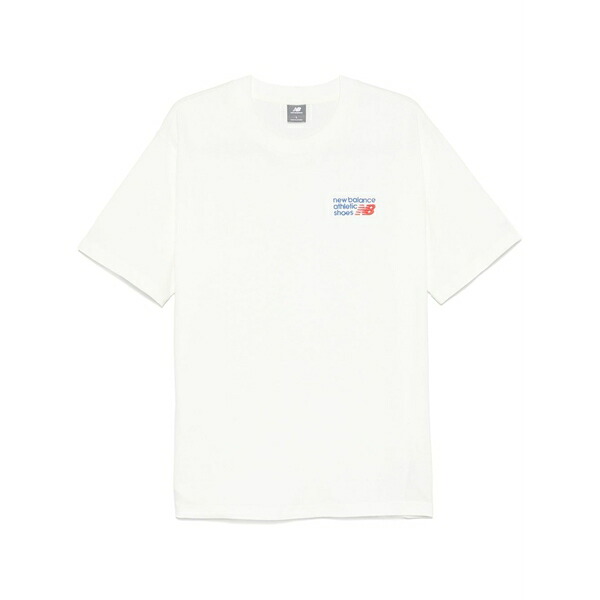 ニュー平衡にする メンズ プルオーバー トップス Athletics premium logo t-shirt White