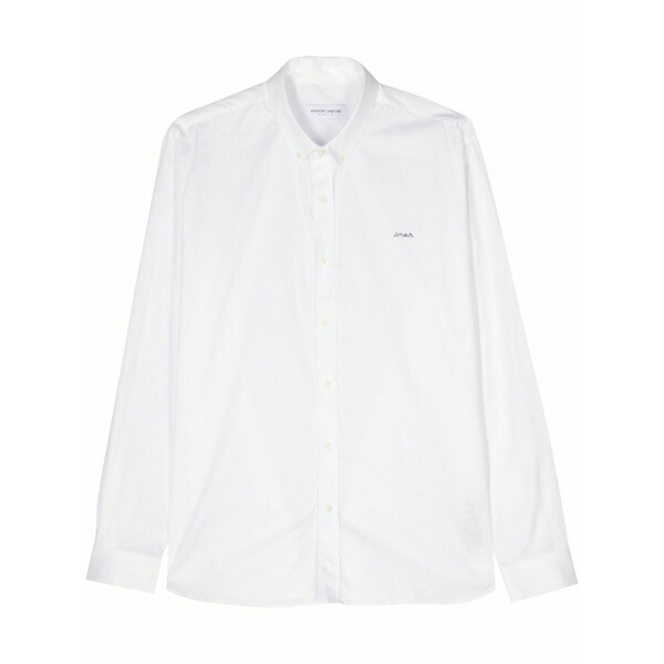 メゾンラビッシュ メンズ プルオーバー トップス Malesherbes cotton shirt White