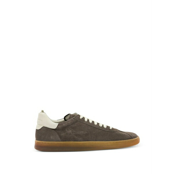 オフィチーネ 創作的 メンズ スニーカー シューズ Lace-up suede sneakers  Brown