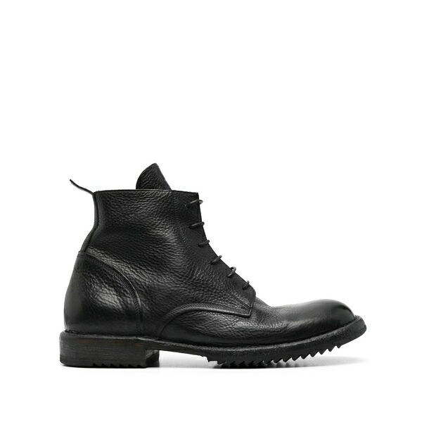 モマ メンズ ブーツ シューズ Leather ankle boots Brown