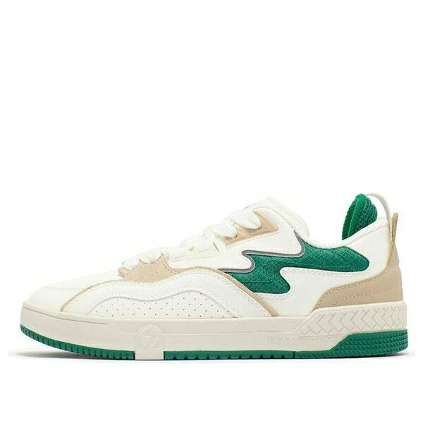 361 Degrees ３６１ディグリー メンズ スニーカー 【361 Degrees Skate Up White Green 572336616-2】  サイズ US_8(26.0cm)