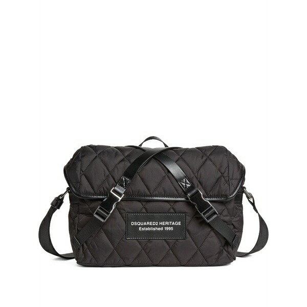 ディースクエアード メンズ ショルダーバッグ 御徒面子 Heritage messenger bag  Black