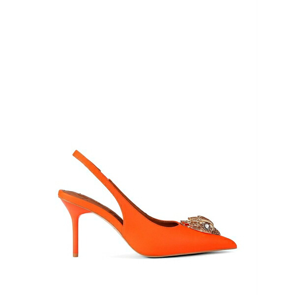 カートジェイガーロンドン レディース パンプス シューズ Large eagle slingback embellished pumps Orange