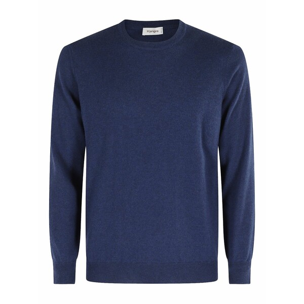 カングラ  メンズ 編み物\u0026プルオーバー アウター Crew-neck cashmere sweater Blue