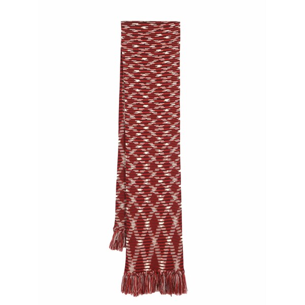 ミッソーニ レディース えり巻き・袈裟・えり巻き 付属物 Intarsia-knit wool scarf Red