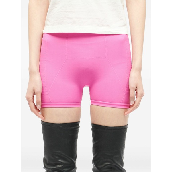 リックオウエンス レディース カジュアルパンツ ボトムス Stretch-jersey cycling shorts Pink｜asty