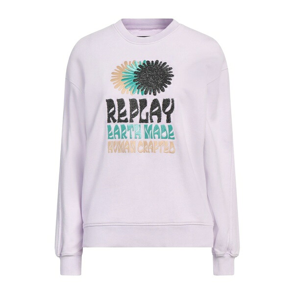 【送料無料】 リプレイ レディース パーカー・スウェットシャツ アウター Sweatshirts Purple