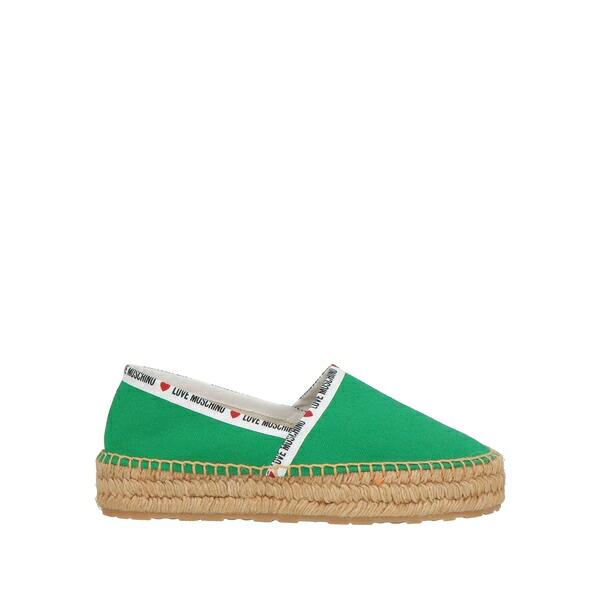 【送料無料】 モスキーノ レディース サンダル シューズ Espadrilles Green|asty