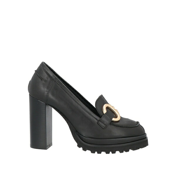 【送料無料】 エルヴィオ ザノン レディース スリッポン・ローファー シューズ Loafers Black 23,944円