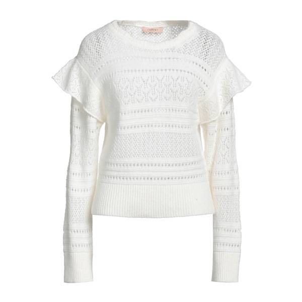 【送料無料】 ツインセット レディース ニット&セーター アウター Sweaters White