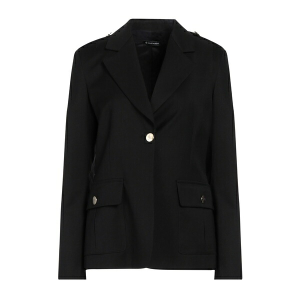 【送料無料】 クリスチーナエフェ レディース ジャケット＆ブルゾン アウター Blazers Black｜asty 58,190円