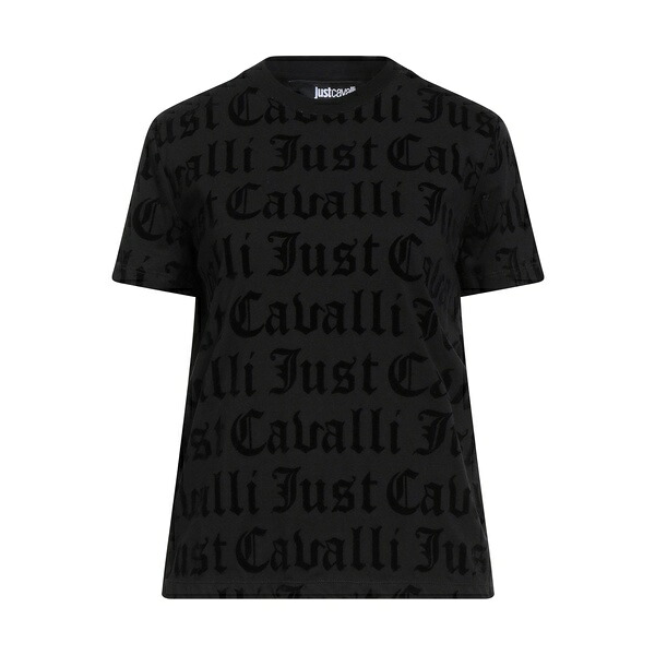 【送料無料】 ロベルトカヴァリ レディース Tシャツ トップス T-shirts Black
