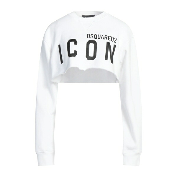 【送料無料】 ディースクエアード レディース パーカー・スウェットシャツ アウター Sweatshirts White