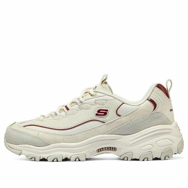 Skechers スケッチャーズ レディース スニーカー 【(WMNS) Skechers DLITES 1.0 'Beige Burgundy' 896145-NTBG】 サイズ US_6(23.0cm)|asty