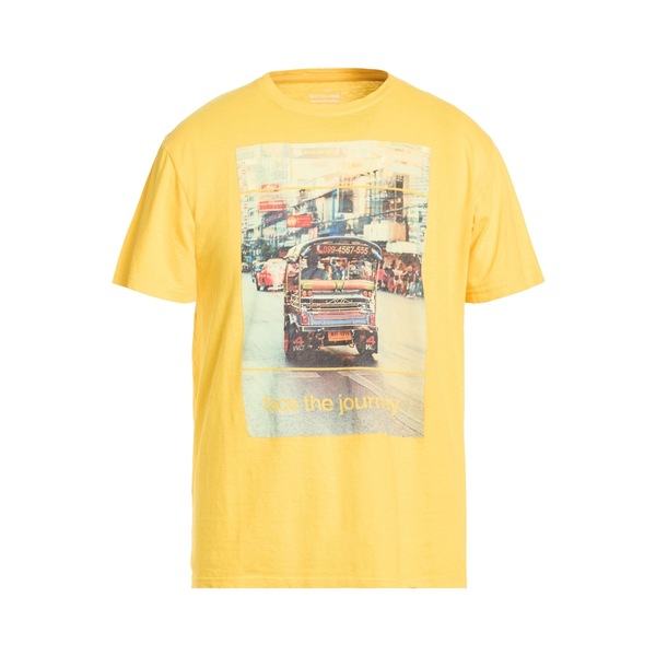 【送料無料】 ボンブージー メンズ Tシャツ トップス T-shirts Yellow｜asty 11,684円