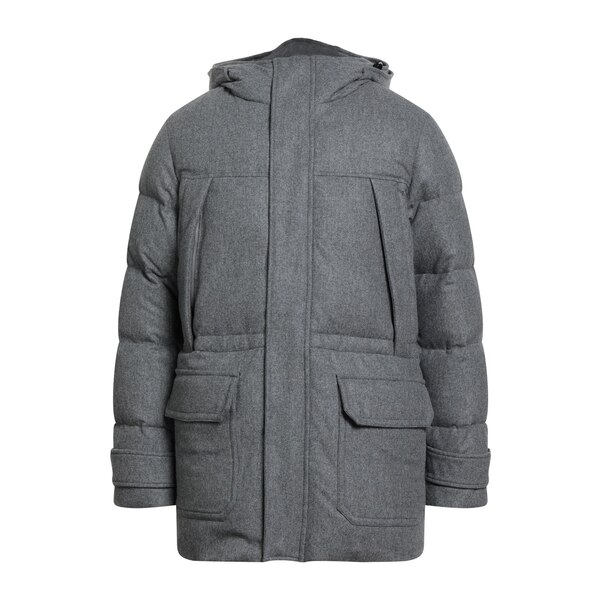 【送料無料】 モンテドーロ メンズ ジャケット&ブルゾン アウター Puffers Grey|asty