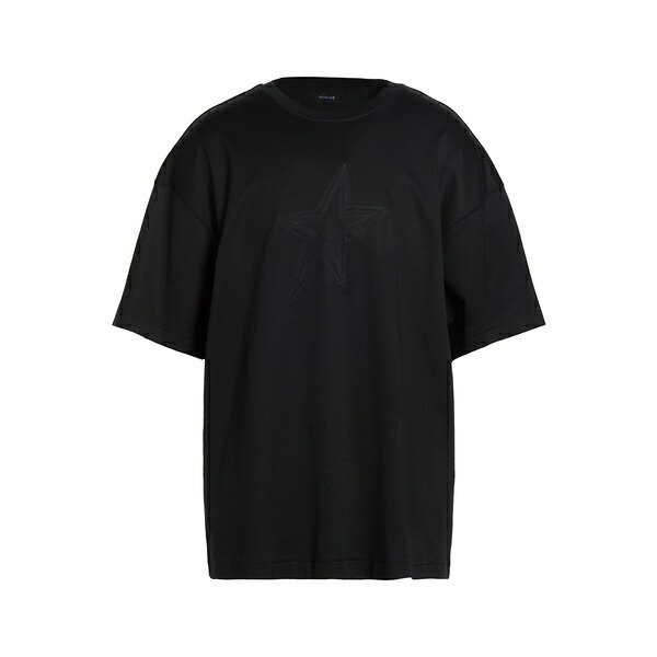 【貨物輸送無料】 マグラー メンズ プルオーバー トップス T-shirts Black