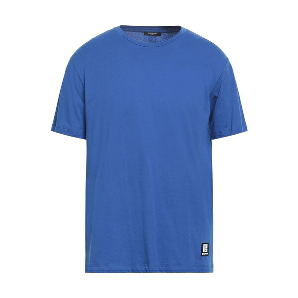 【貨物輸送無料】 バルマン メンズ プルオーバー トップス T-shirts Blue