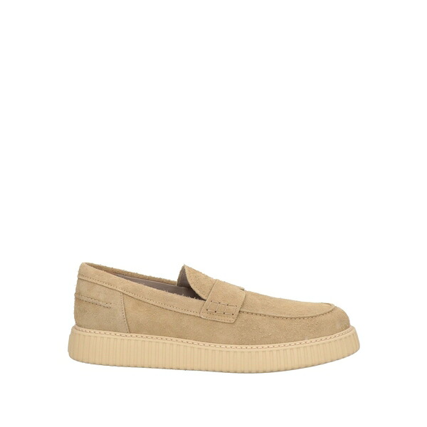 【貨物輸送無料】 ホー鵞鳥 メンズ スリッポン・ローファー シューズ Loafers Beige