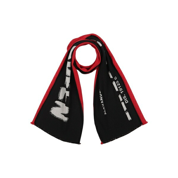 【貨物輸送無料】 マックイーン メンズ えり巻き・袈裟・えり巻き 付属物 Scarves Black