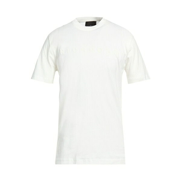 【送料無料】 ジョン リッチモンド メンズ Tシャツ トップス T-shirts White|asty