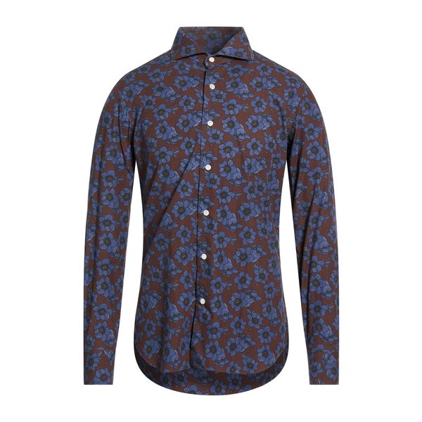 【送料無料】 バルバナポリ メンズ シャツ トップス Shirts Brown|asty