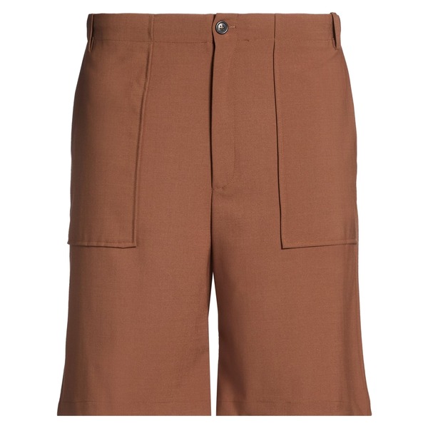 【送料無料】 グリフォーニ メンズ カジュアルパンツ ボトムス Shorts & Bermuda Shorts Brown｜asty