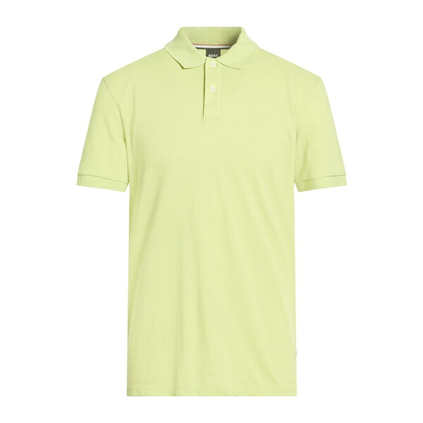 【送料無料】 ボス メンズ Tシャツ トップス Polo shirts Green|asty
