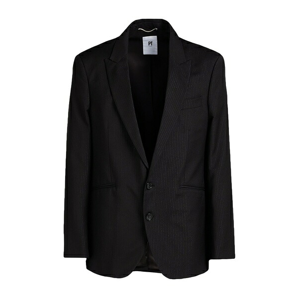 【送料無料】 PTトリノ メンズ ジャケット＆ブルゾン アウター Blazers Black｜asty