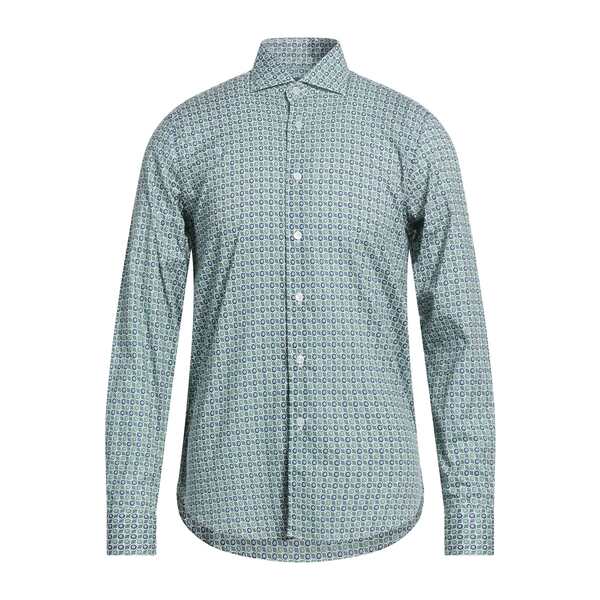 【送料無料】 フェデーリ メンズ シャツ トップス Shirts Green|asty
