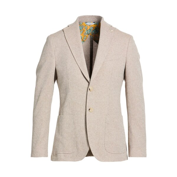 【送料無料】 マニュエル リッツ メンズ ジャケット＆ブルゾン アウター Blazers Beige｜asty