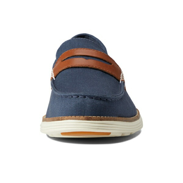 コールハーン メンズ スリッポン ローファー シューズ Original Grand Canvas Penny Navy British Tan  全商品オープニング価格