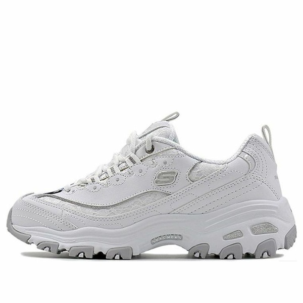 Skechers スケッチャーズ レディース スニーカー  【(WMNS) Skechers D\u0027Lite-Looking Glass \u0027White Grey\u0027 11959-WHT】  大きさ US_6(23.0糎)