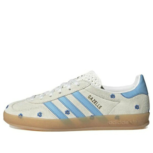 adidas アディダス レディース スニーカー  【(WMNS) adidas GAZELLE Indoor Floral \u0027White Blue\u0027 IF4491】  大きさ US_8(25.0糎)