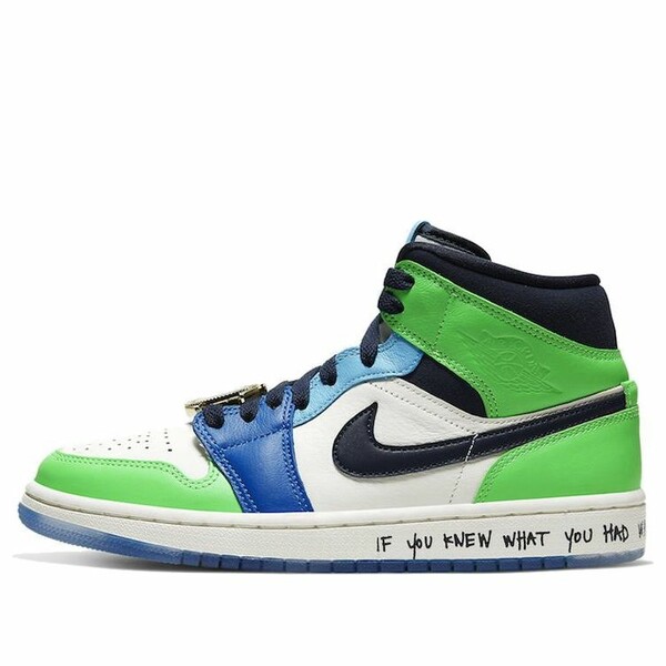 Jordan ジョーダン レディース スニーカー  【(WMNS) Air Jordan 1 Mid x Melody Ehsani \u0027Fearless\u0027 CQ7629-100】  大きさ US_9.5(26.5糎)