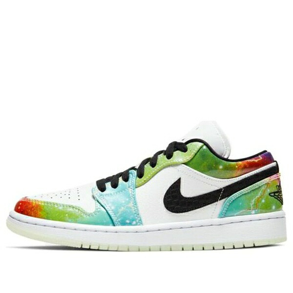 Air Jordan ジョーダン レディース スニーカー Multi-Color/White/Black 【(WMNS) Air Jordan 1 Low 'Galaxy' CW7310-909】 サイズ US_9(26.0cm)|asty