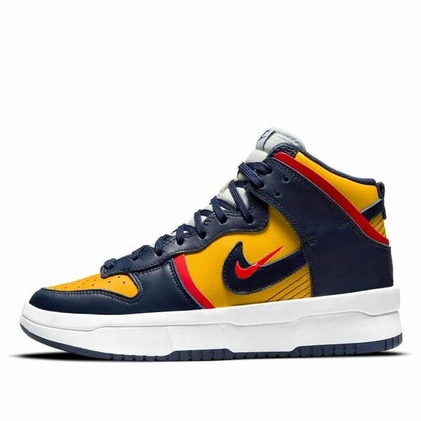 Nike ナイキ レディース スニーカー Blue/Yellow/Red 【(WMNS) Nike Dunk High Up Rebel \u0027Michigan\u0027 DH3718-701】  大きさ US_8(25.0糎)