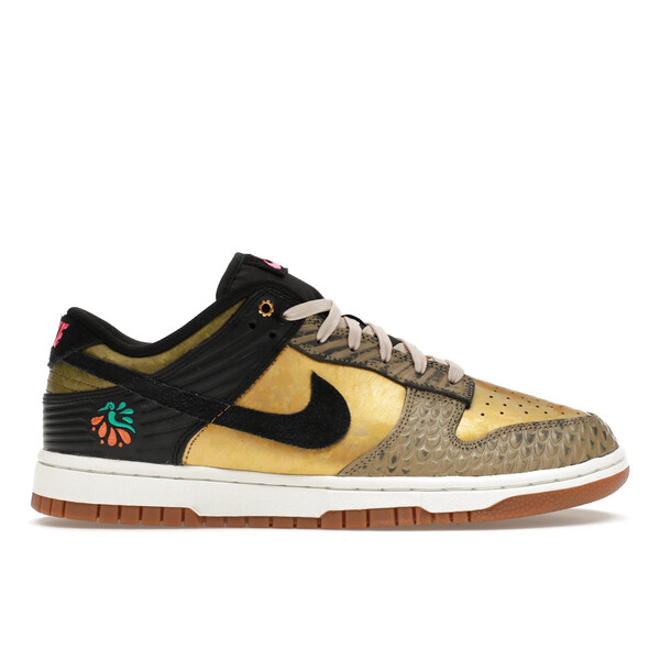 Nike ナイキ レディース スニーカー  【Nike Dunk Low Da De Muertos (Women\u0027s)】  大きさ US_9(26.0糎) Black/Khaki-Metallic Gold-Medium Ash-Sail-Clear Jade II