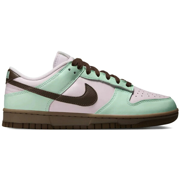Nike ナイキ レディース スニーカー 【Nike Dunk Low Mint Chocolate (Women's)】 サイズ US_5.5(22.5cm) Pearl Pink/Gum Light Brown/Mint Foam/Alabaster|asty