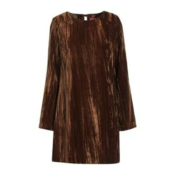 【送料無料】 メルシー レディース ワンピース トップス Mini dresses Brown
