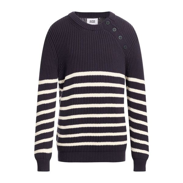 【送料無料】 アルファス テューディオ メンズ ニット&セーター アウター Sweaters Blue