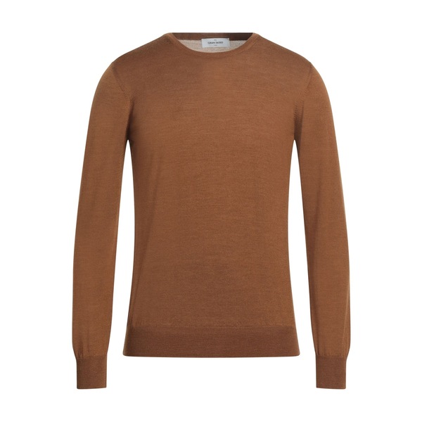 【貨物輸送無料】 グランサッソ メンズ 編み物\u0026スウェーター アウター Sweaters Brown