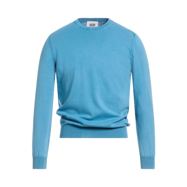 【送料無料】 アルファス テューディオ メンズ ニット&セーター アウター Sweaters Azure|asty