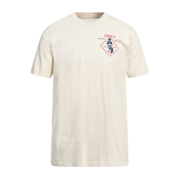 【送料無料】 オベイ メンズ Tシャツ トップス T-shirts White