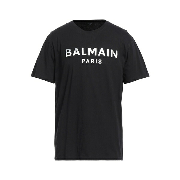 【送料無料】 バルマン メンズ Tシャツ トップス T-shirts Black