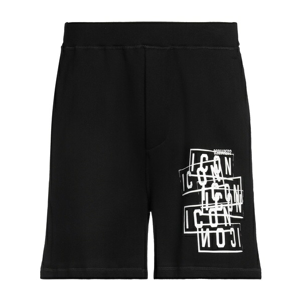 【送料無料】 ディースクエアード メンズ カジュアルパンツ ボトムス Shorts & Bermuda Shorts Black
