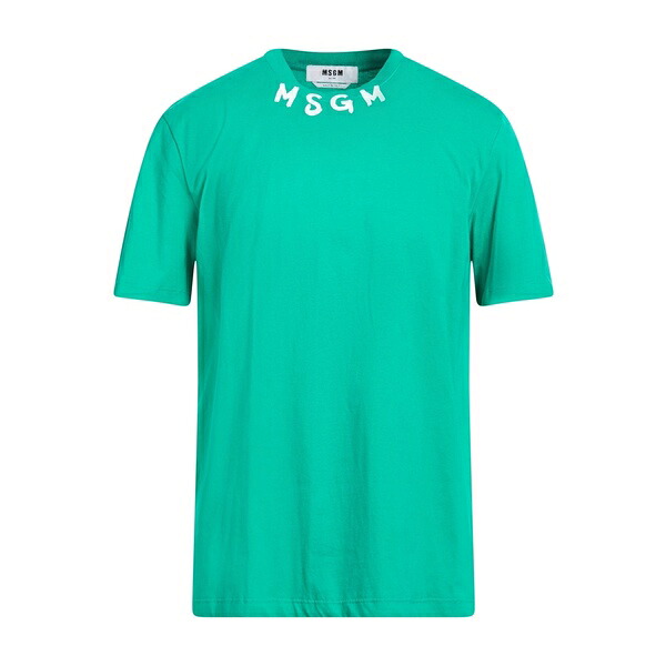 【送料無料】 エムエスジイエム メンズ Tシャツ トップス T-shirts Green