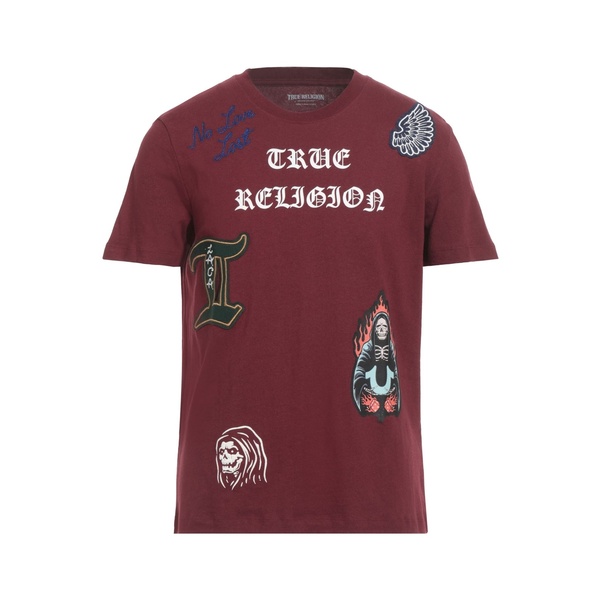 【送料無料】 トゥルーレリジョン メンズ Tシャツ トップス T-shirts Red