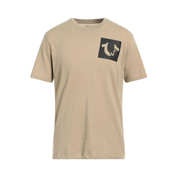 【送料無料】 トゥルーレリジョン メンズ Tシャツ トップス T-shirts Beige